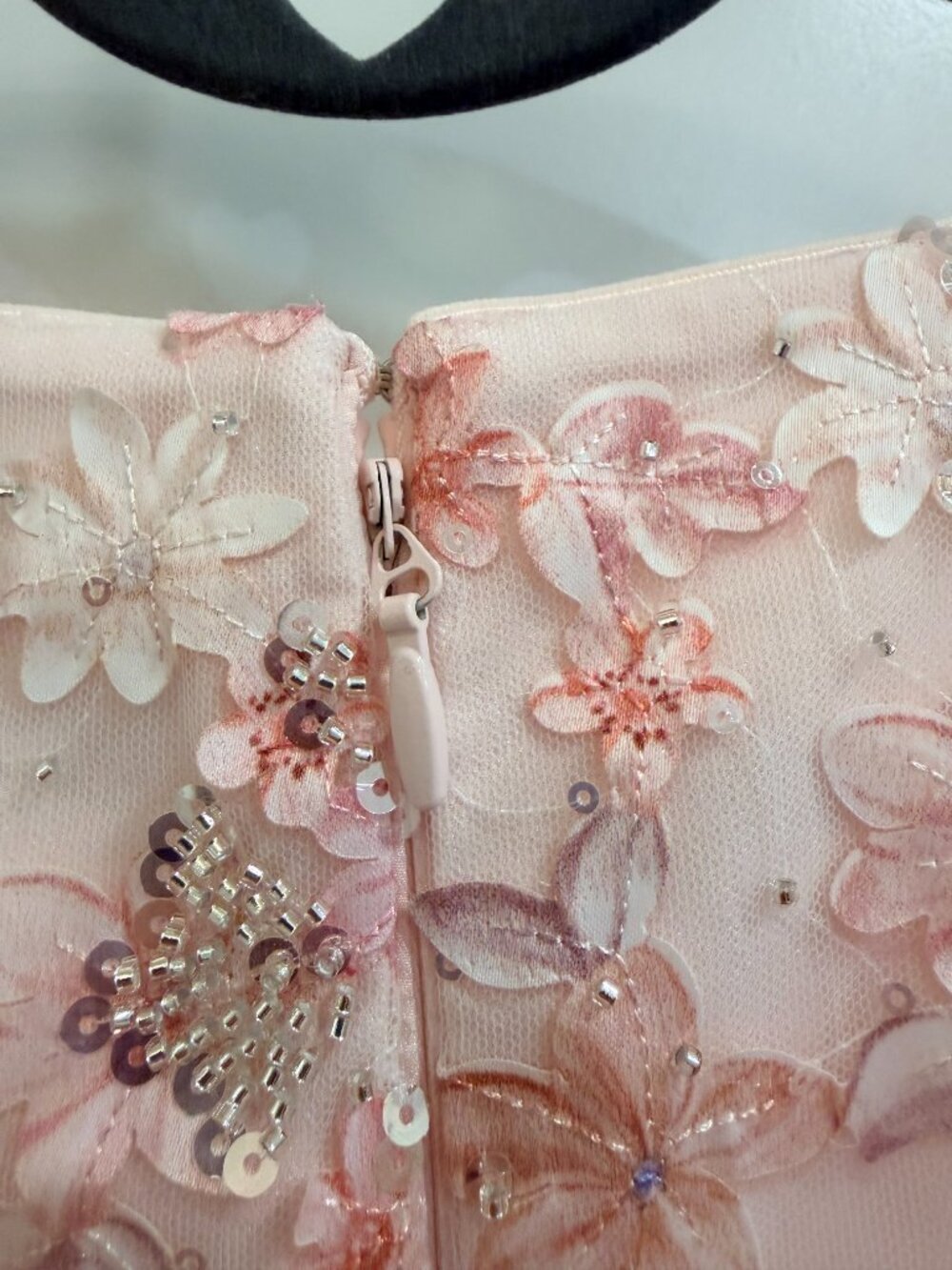 NWT Dress the Population Jillian Floral Sequin Mini Dress L - Picture 10 of 14
